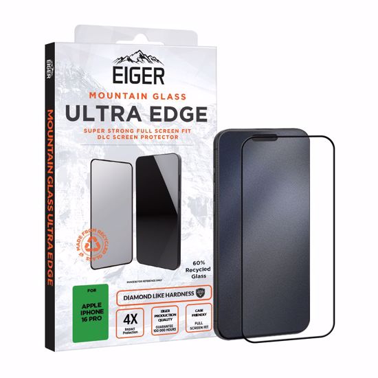 Picture of Eiger Eiger Mountain Glass Ultra EDGE Screen Protector GRS for Apple iPhone 16 Pro
